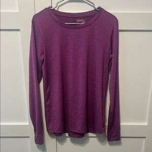 Eddie Bauer Women's Purple Long Sleeve Top